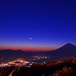 芦ノ湖スカイラインから富士山夜景